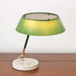 Stilux-table-lamp-perspex-brass-shade-1950