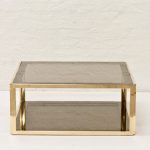 Italian-Brass-and-smoked-glass-coffee-table-1970